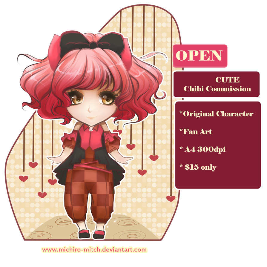 Cute Chibi Commission Poster by michirot0 on DeviantArt