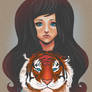 Girl with Tiger