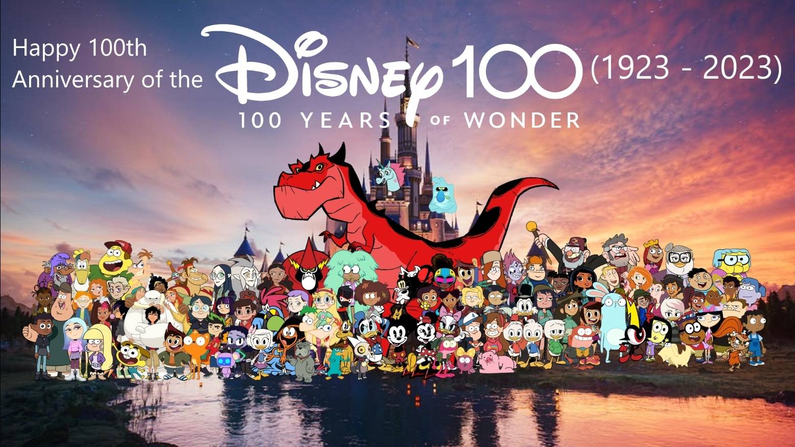 Happy 100th Anniversary Disney 100 by inemchang on DeviantArt Happy 100th Anniversary Disney 100 by inemchang on DeviantArt