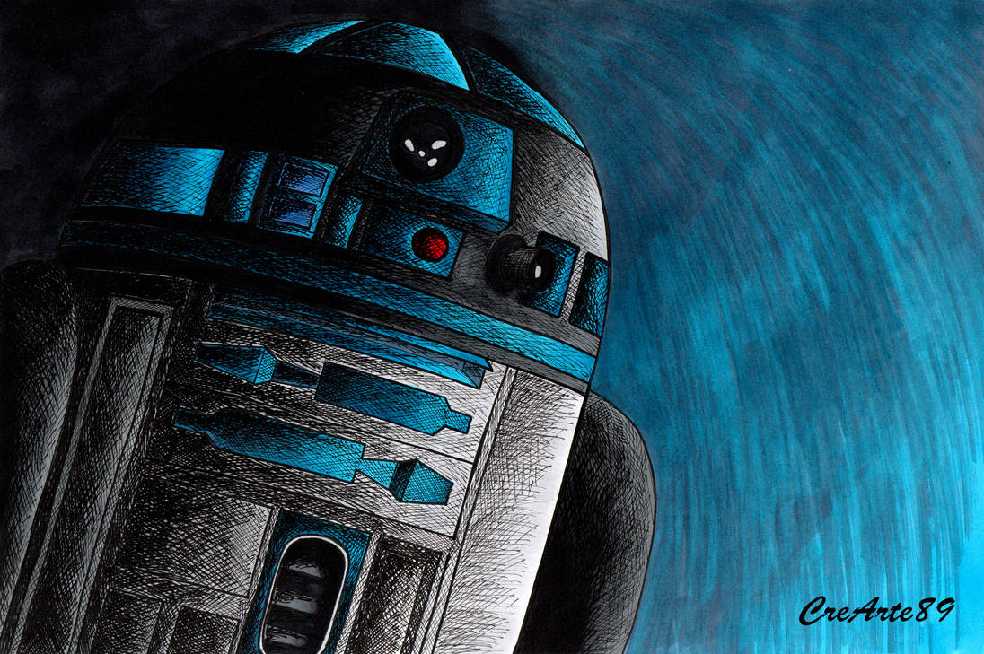 R2-D2 fan art CreArte89 by CreArte89 on DeviantArt