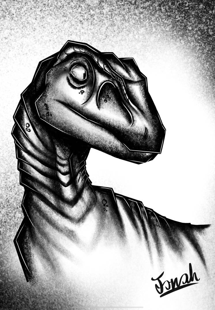 Man Riding Raptor Drawing The raptor by jonahkh on DeviantArt