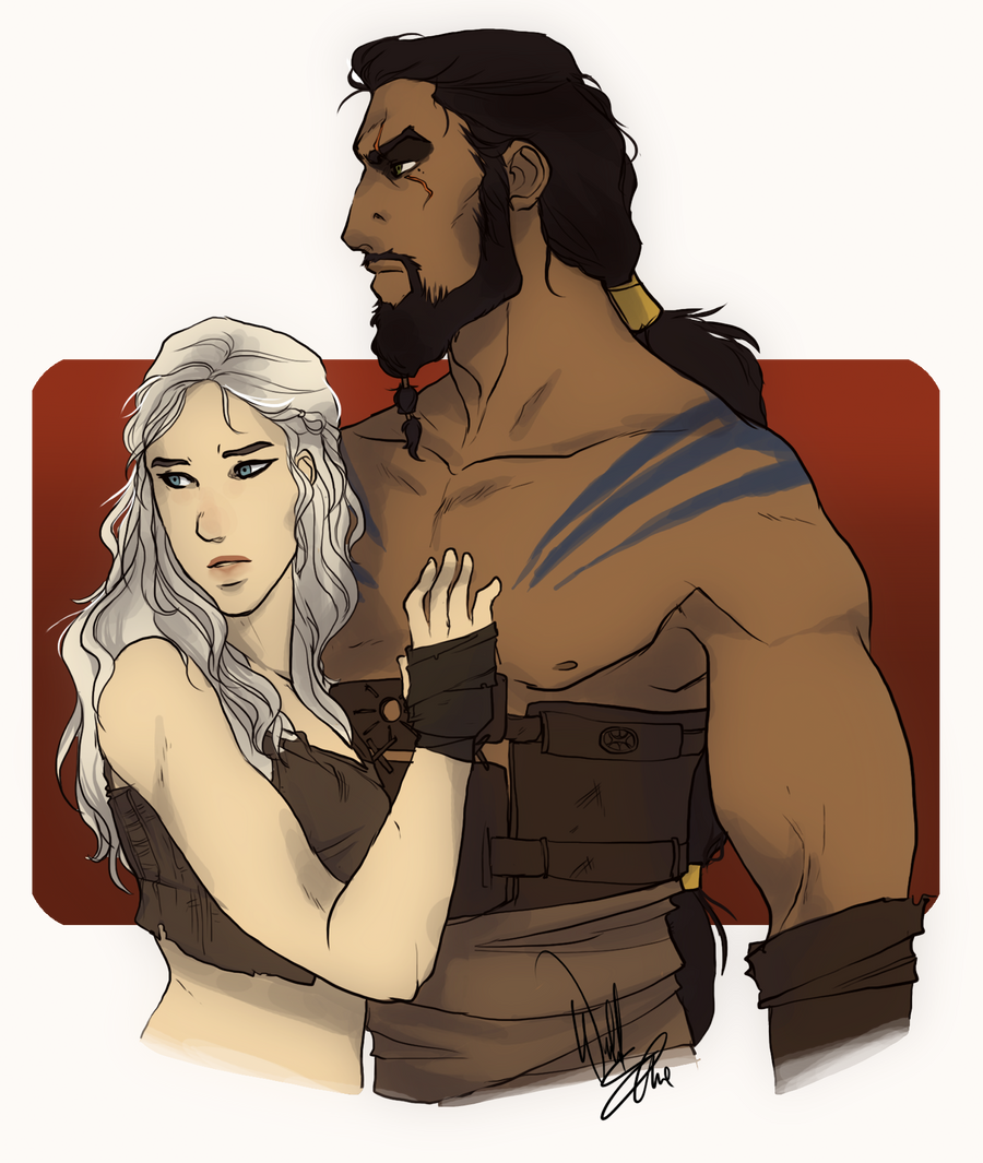 Game Of Thrones Daenerys And Khal Drogo By Wildellie On Deviantart