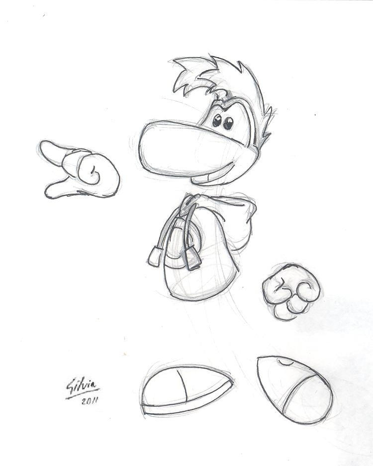 My first Rayman draw by WildGirl91 on DeviantArt