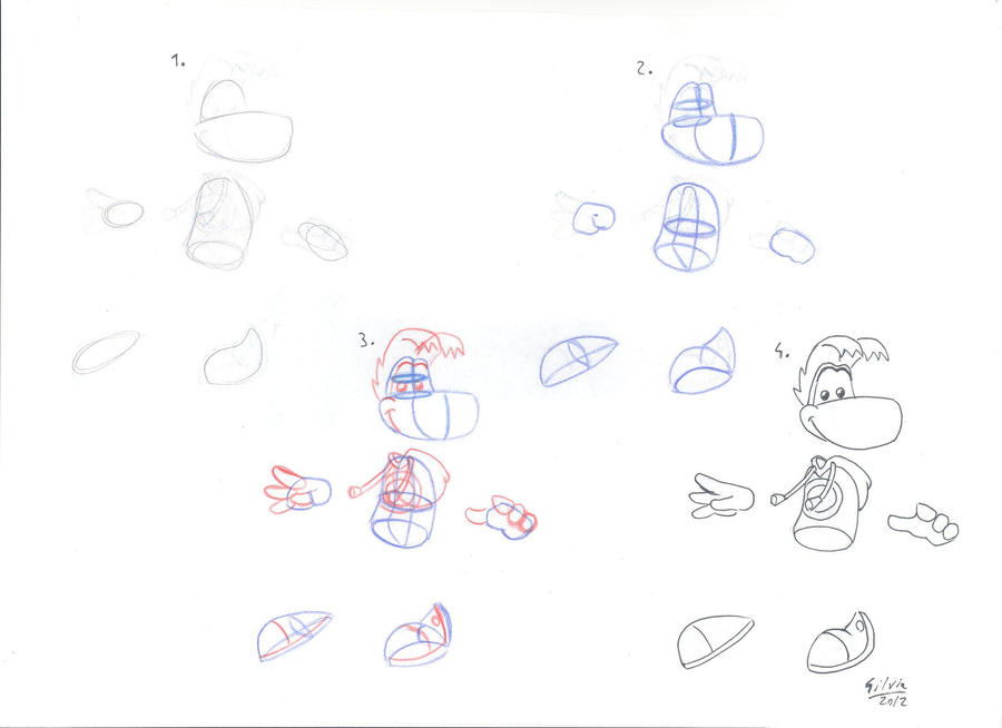 Tutorial - Rayman by WildGirl91 on DeviantArt