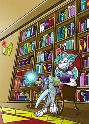 Relaxing at the Library