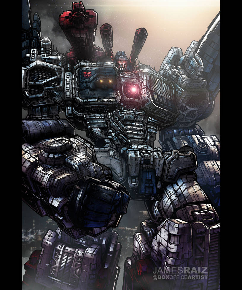TRANSFORMERS METROPLEX in FULL COLOR by boxofficeartist