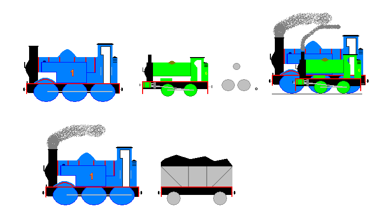 Thomas sprites made at School by Mdk103 on DeviantArt