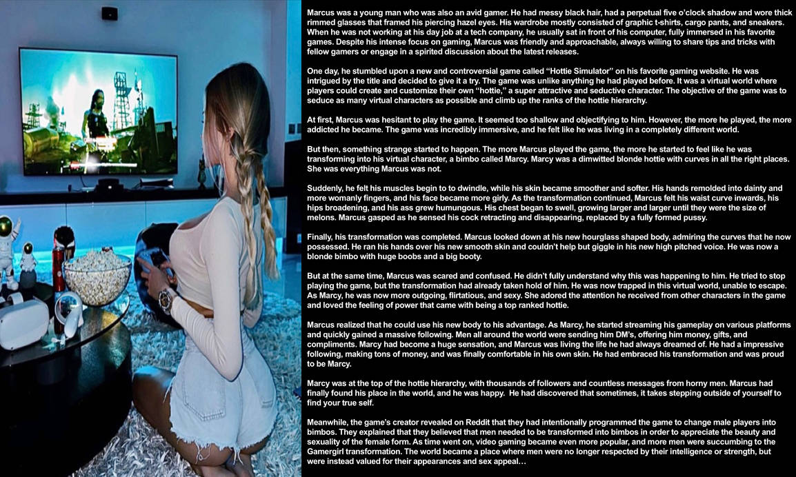 The Gamergirl TG Caption By TalesofBimbos69 On DeviantArt the-gamergirl-tg-caption-by-talesofbimbos69-on-deviantart