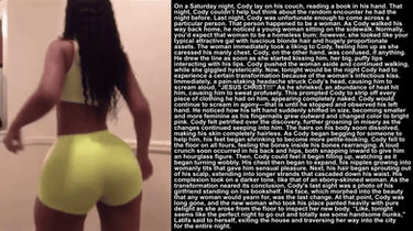 Black Werewoman - TG Caption