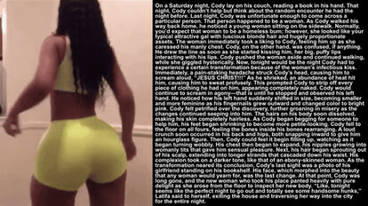 Black Werewoman - TG Caption