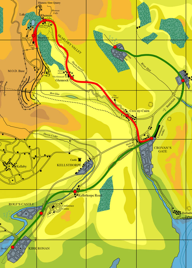 Sodor Track Map Railway Map of the sodor and mainland by Mayoproductions on DeviantArt