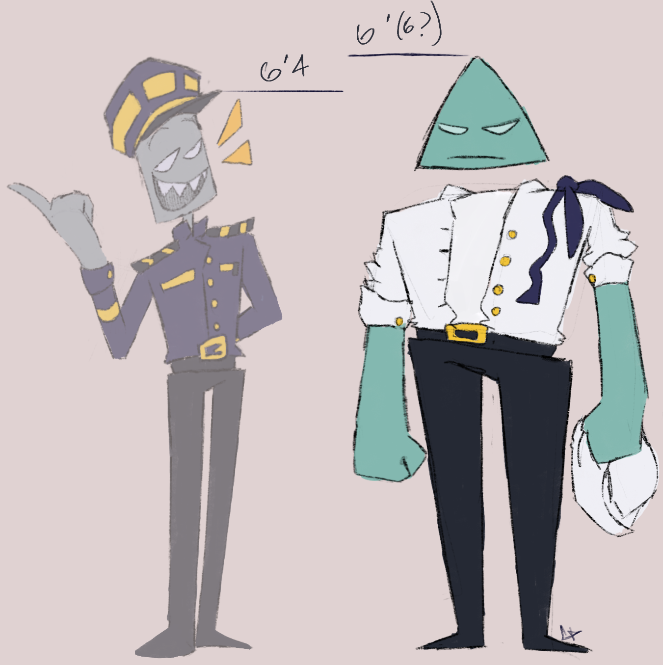Buff triangle man concept!?!? by GardenPIant on DeviantArt