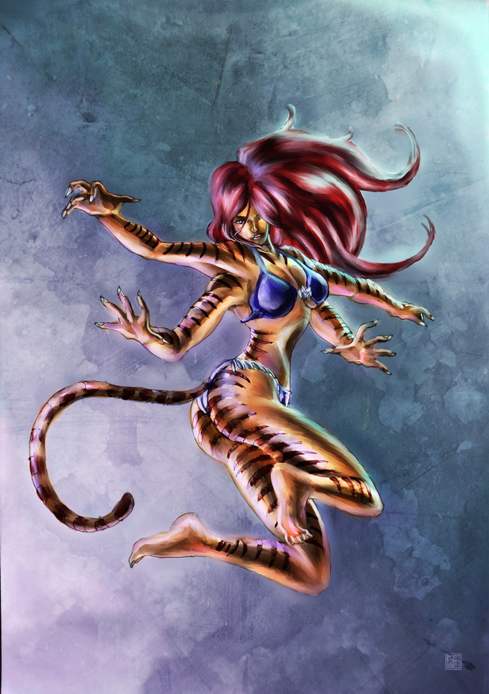 four armed Tigra by cric on DeviantArt
