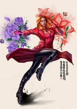 Scarlet Witch x Chinese Painting