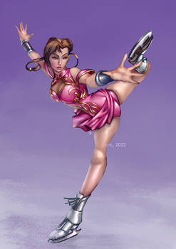 Commission- Figure Skater Chun Li