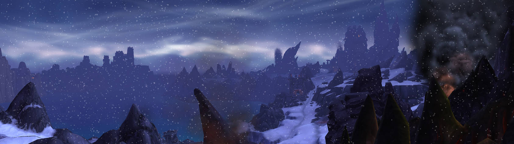 Frostfire Ridge Dual Screen Wallpaper 3840x1080