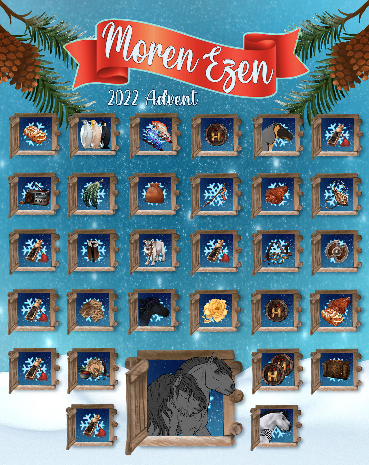 2022 Yuletide Gift Calendar by LoreOfME on DeviantArt