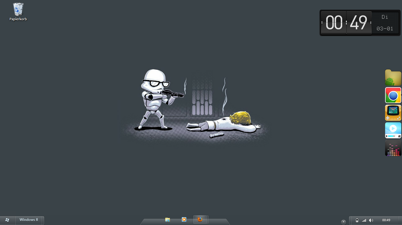 StormTrooper wears glasses