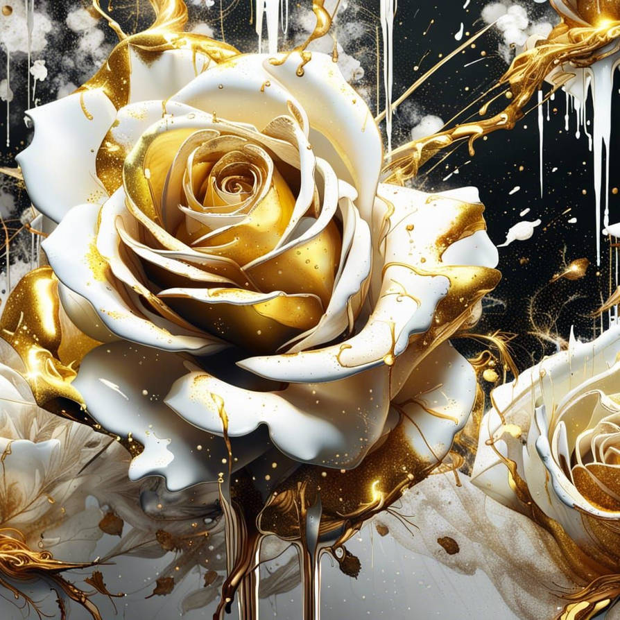 White Gold Roses Creation of white and gold Roses by setareham on DeviantArt
