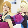 Anna and Elsa coronation cosplay