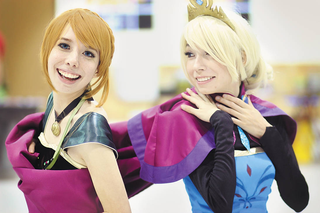 Anna and Elsa coronation cosplay by whitelilium on DeviantArt