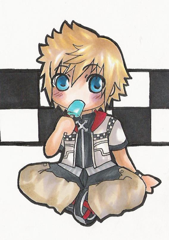 Chibi Commission Roxas by Miina-san on DeviantArt