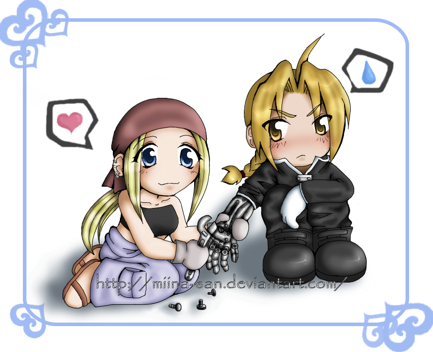 Ed and Winry Chibis