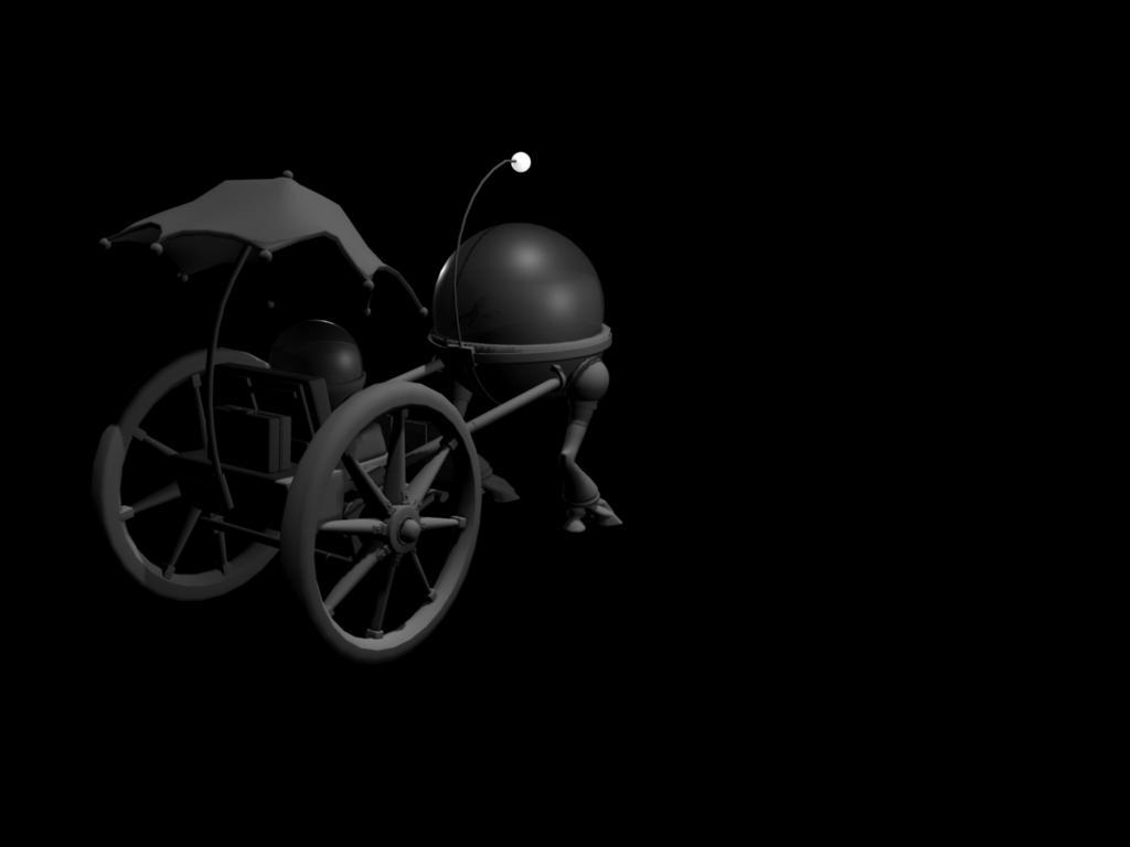 Fish Rickshaw Puller Back View by Rurikokun on DeviantArt