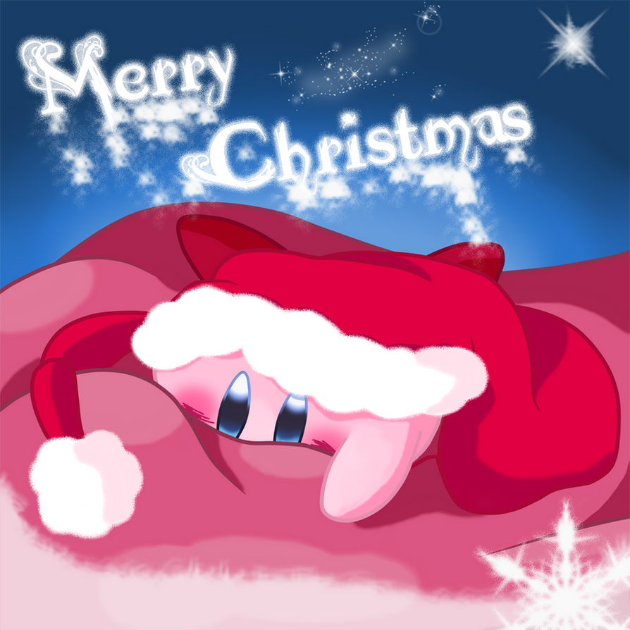 Merry Christmas - Kirby by FairyKiwa on DeviantArt