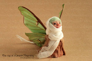 Luna moth faerie available at my Etsy shop!