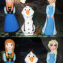 Frozen Birthday Dolls - Before and After