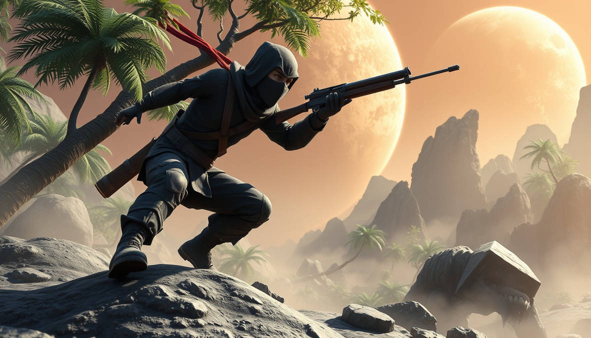 Foreign Ninja Ninja On Foreign Planet, Jungle Setting Predator H by wengai on DeviantArt
