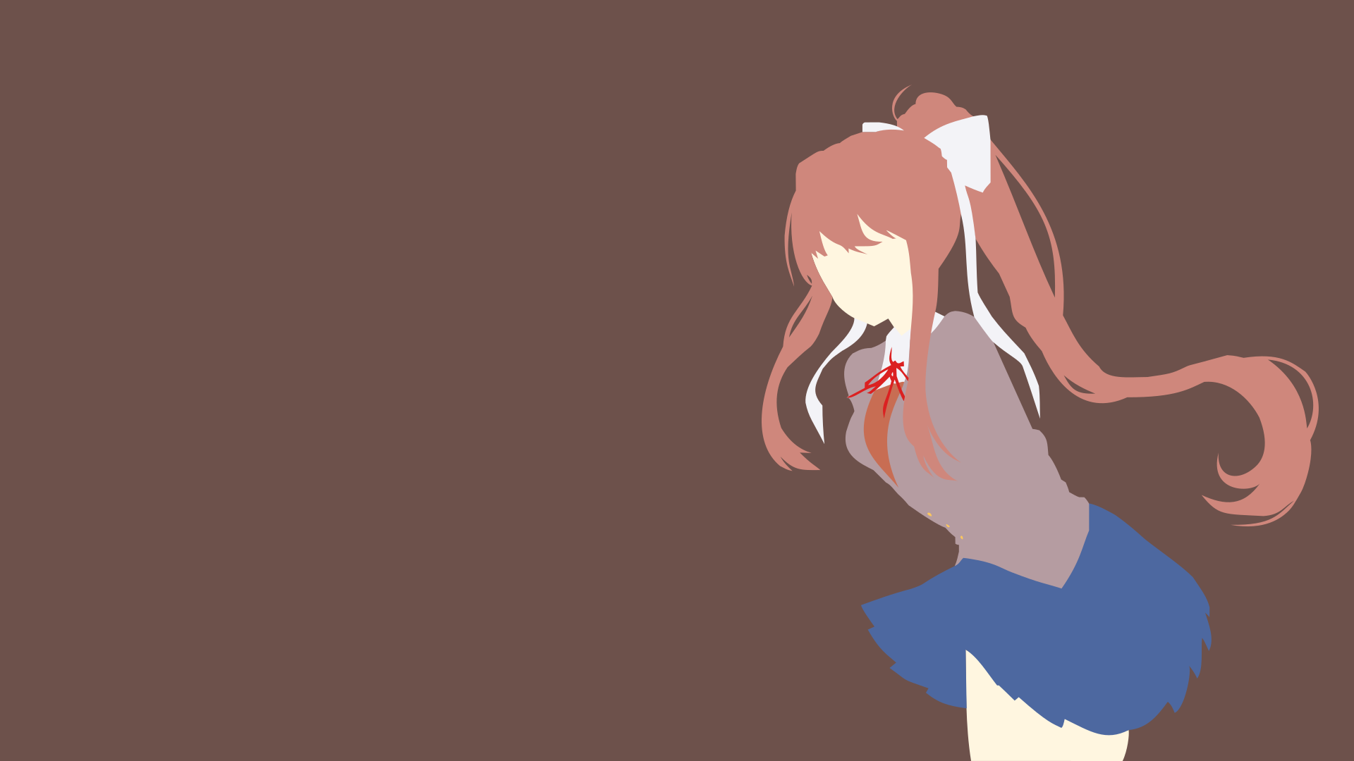 Monika ddlc, doki doki literature club, HD phone wallpaper