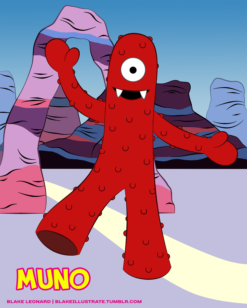 Muno Of Yo Gabba Gabba By Blake Illustrate On Deviantart