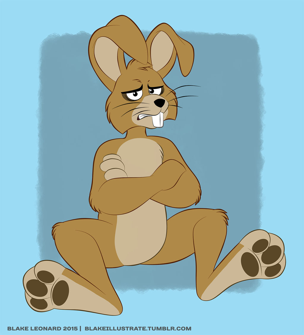 Cartoon Grumpy Deviantart Grumpy Bunny by blake-illustrate on DeviantArt