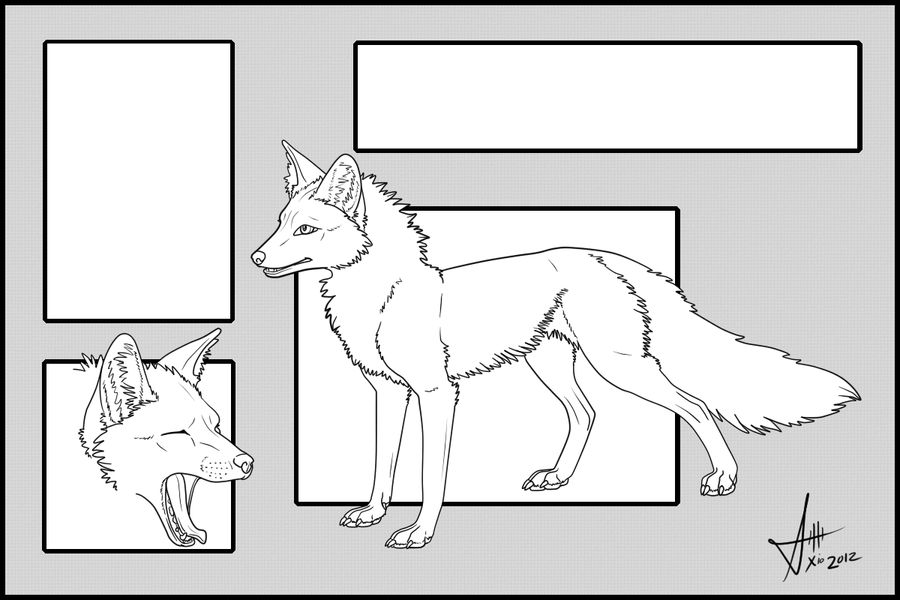Fox: Free to use Refsheet Template by Xio by amusedinsanity on DeviantArt