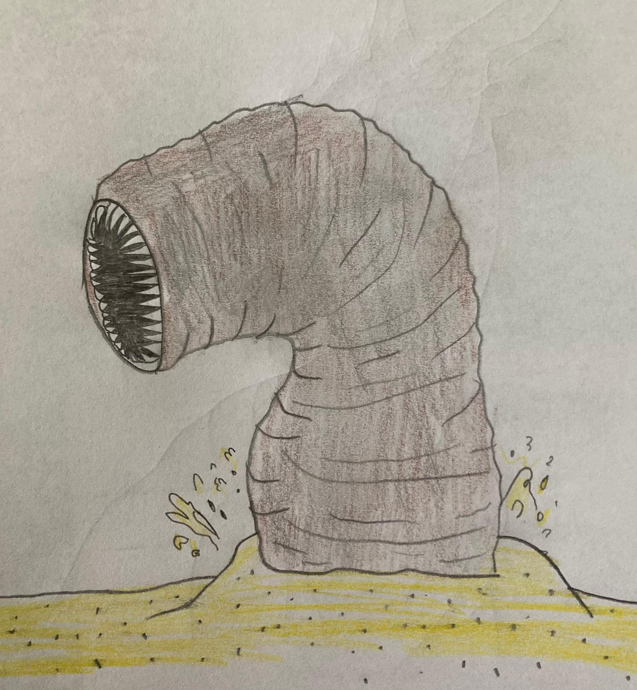 SandWorm from Dune (2021-2023) by drawasaurus04 on DeviantArt