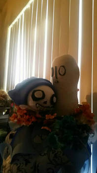 Sans and Napstablook 