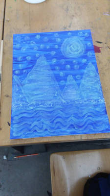 Toothpaste painting