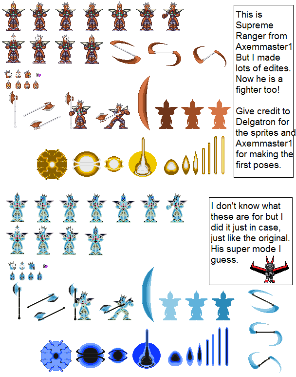 Supreme Ranger Sprite Sheet by DELGATRON on DeviantArt