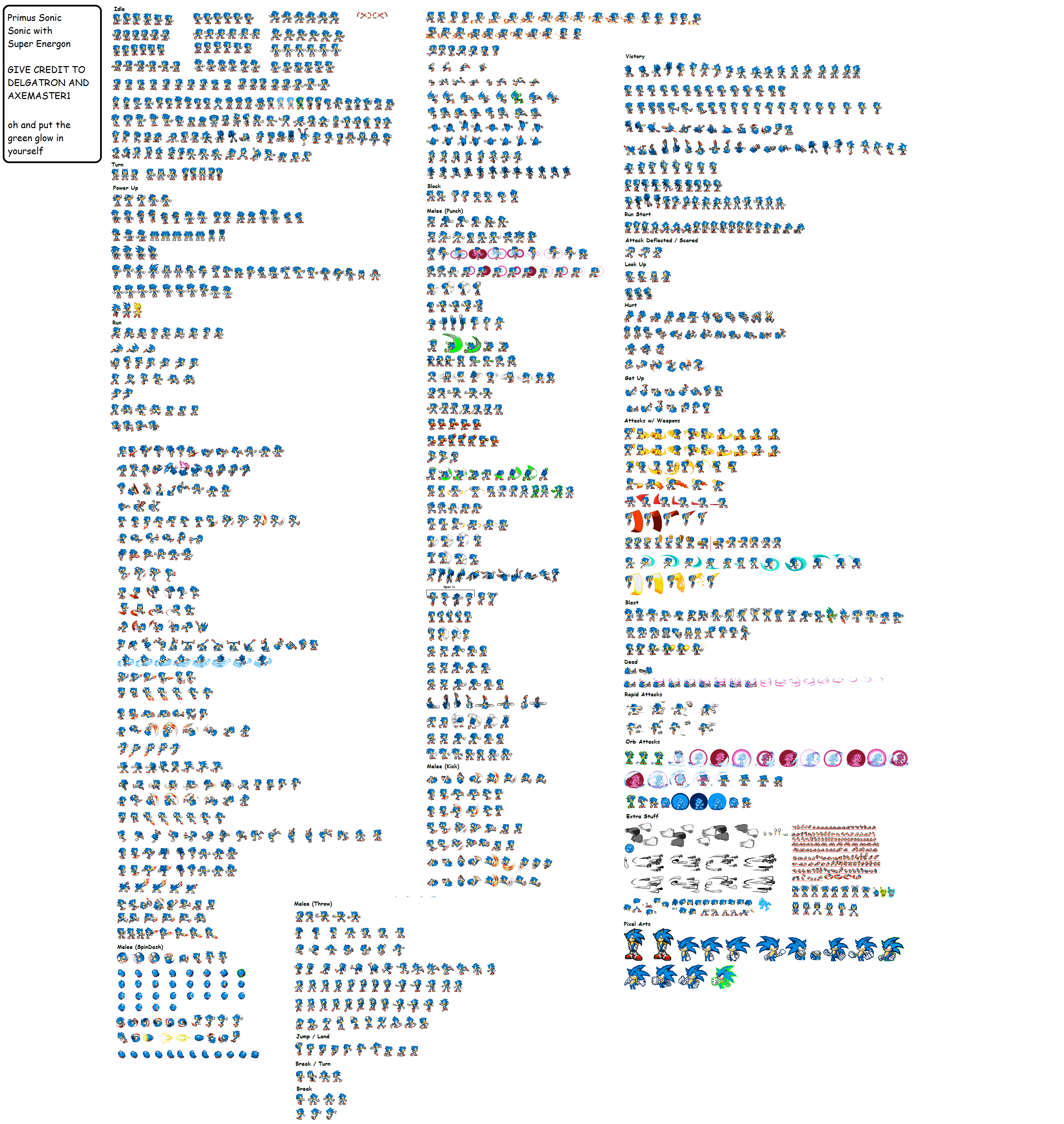 Primus Sonic Sprite Sheet