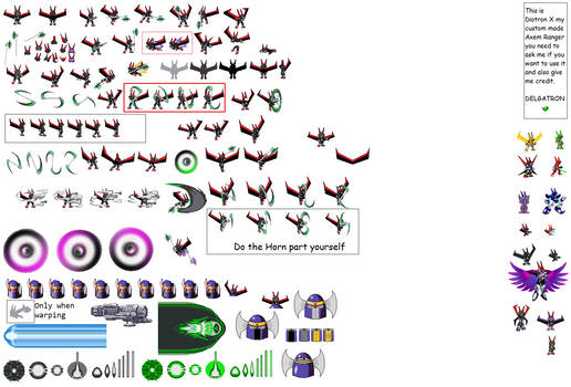 Diotron X Sprite Sheet