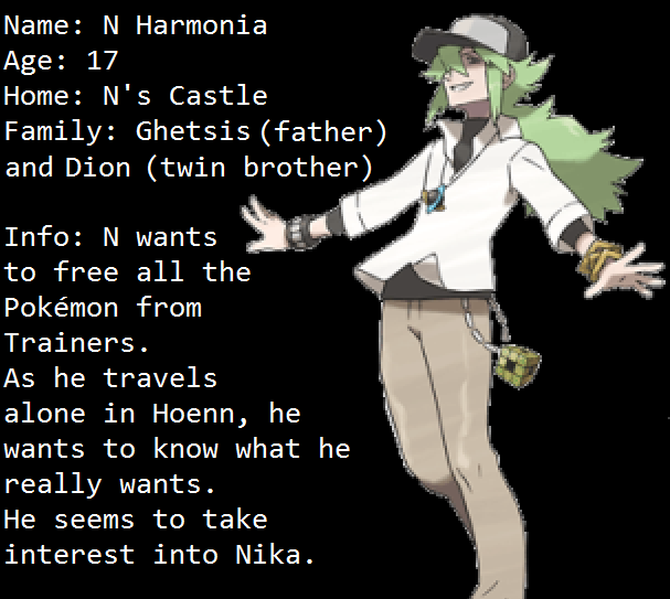 ROTP Bio: N by DELGATRON on DeviantArt