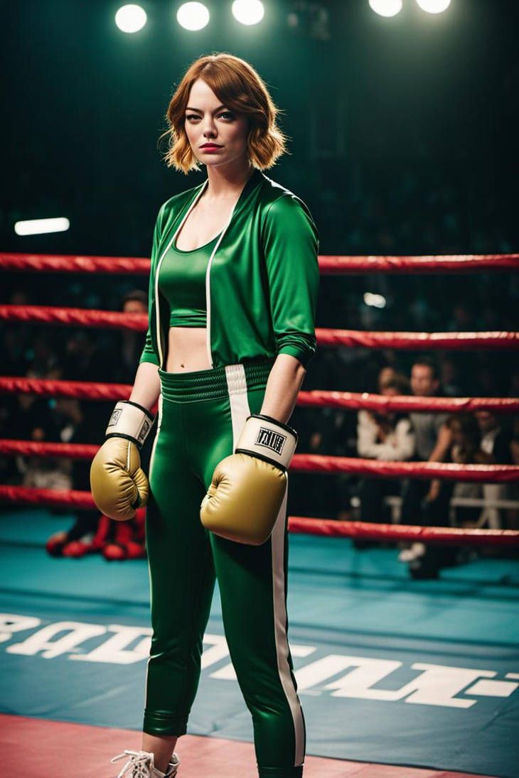 DreamUp Creation - Emma Stone as a boxer by A3g158 on DeviantArt