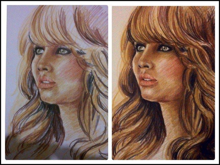 Jen Sketch before and after