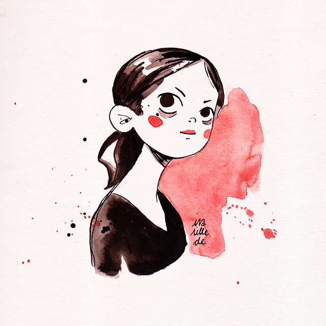 Ink Watercolor Sketch By Iraville On Deviantart