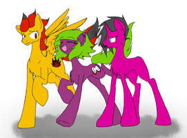 my mlp oc with my friends ocs ~