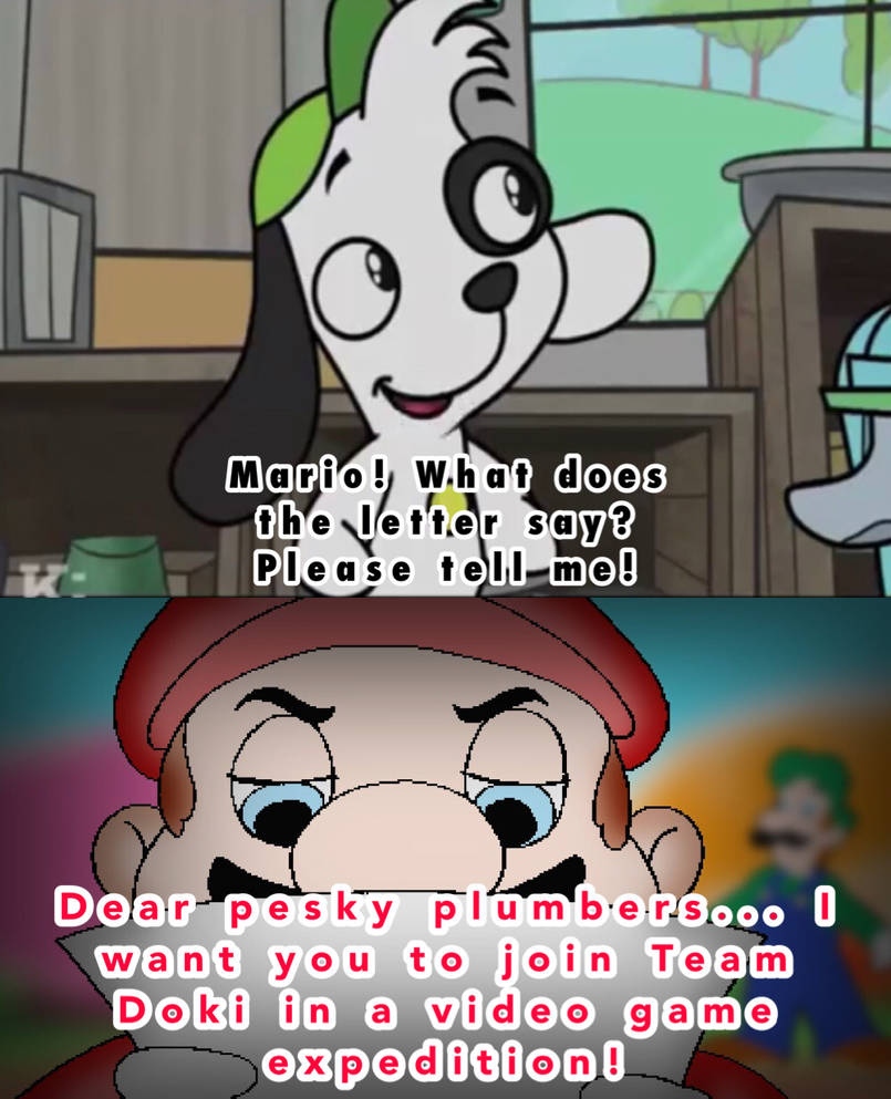Dochi Mario Super Mario x Doki Mashup - THE LETTER by smochdar on DeviantArt