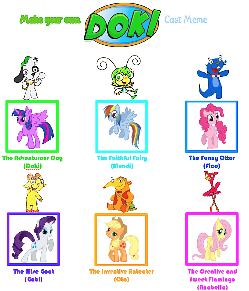 My Little Doki Cast Meme By Smochdar On Deviantart My Little Doki Cast Meme By Smochdar On Deviantart