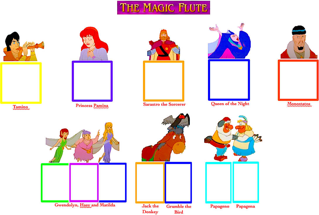 Make Your Own The Magic Flute Cast Meme By Smochdar On Deviantart